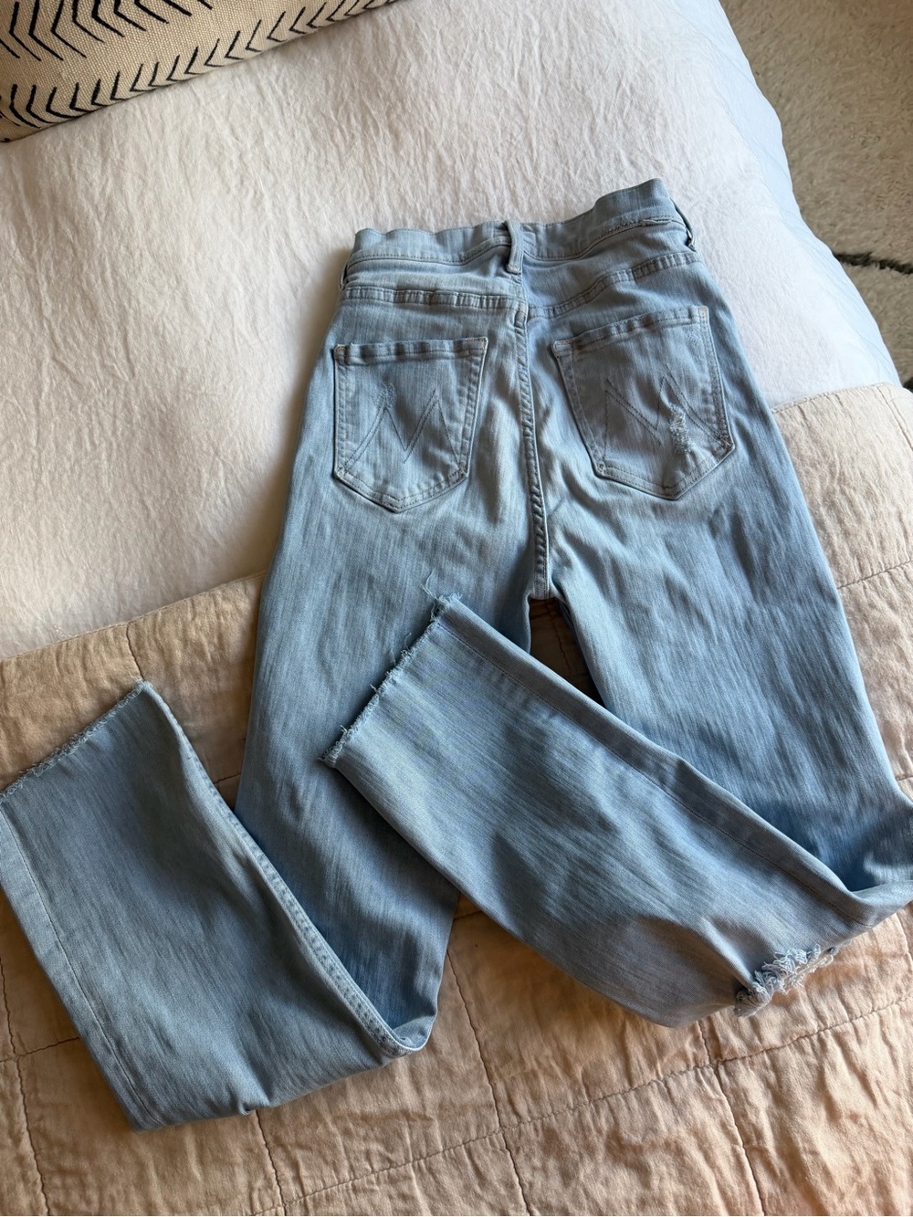 MOTHER Light Blue Straight Women's Jeans